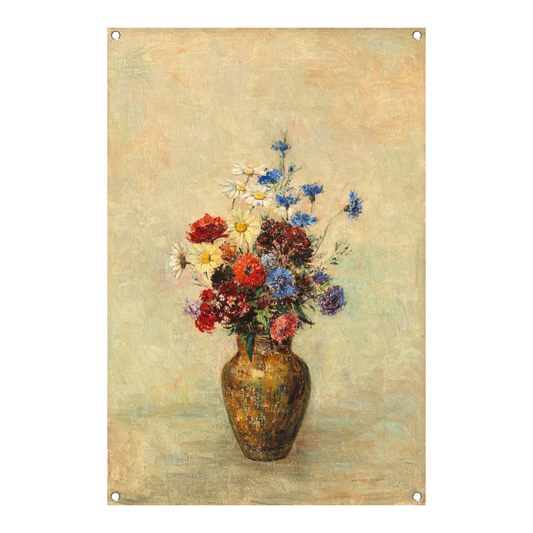 Bloemen in een vaas - Odilon Redon tuinposter