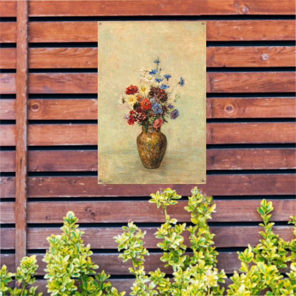 Bloemen in een vaas - Odilon Redon tuinposter