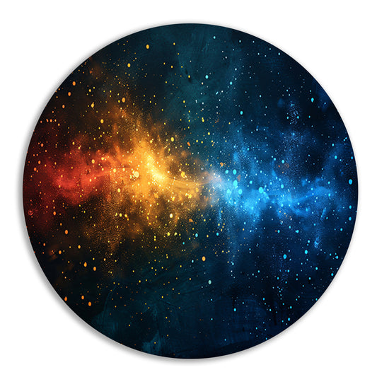 Vergezichten van de Melkweg aluminium muurcirkel