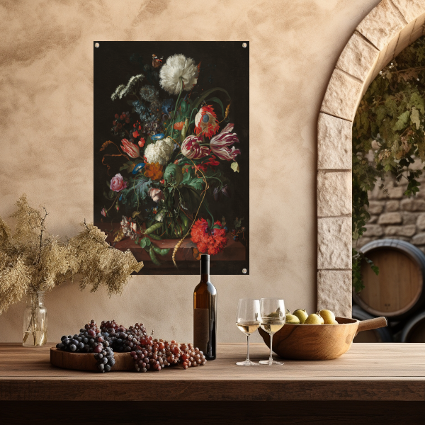 Vaas met bloemen - Jan Davidsz. de Heem tuinposter