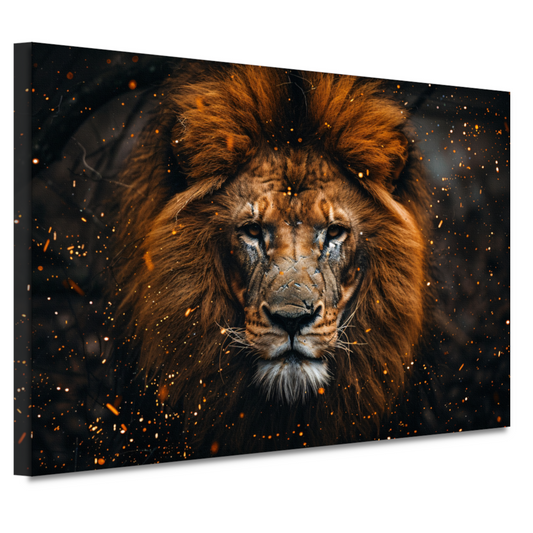 Leeuwenblik - Koninklijke Kracht canvas