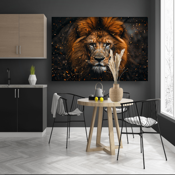 Leeuwenblik - Koninklijke Kracht canvas