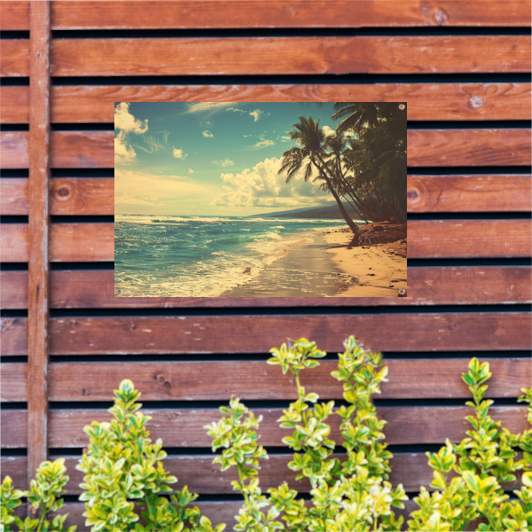 Tropisch Strandparadijs tuinposter