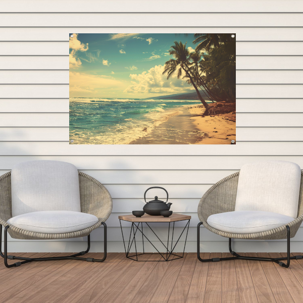 Tropisch Strandparadijs tuinposter