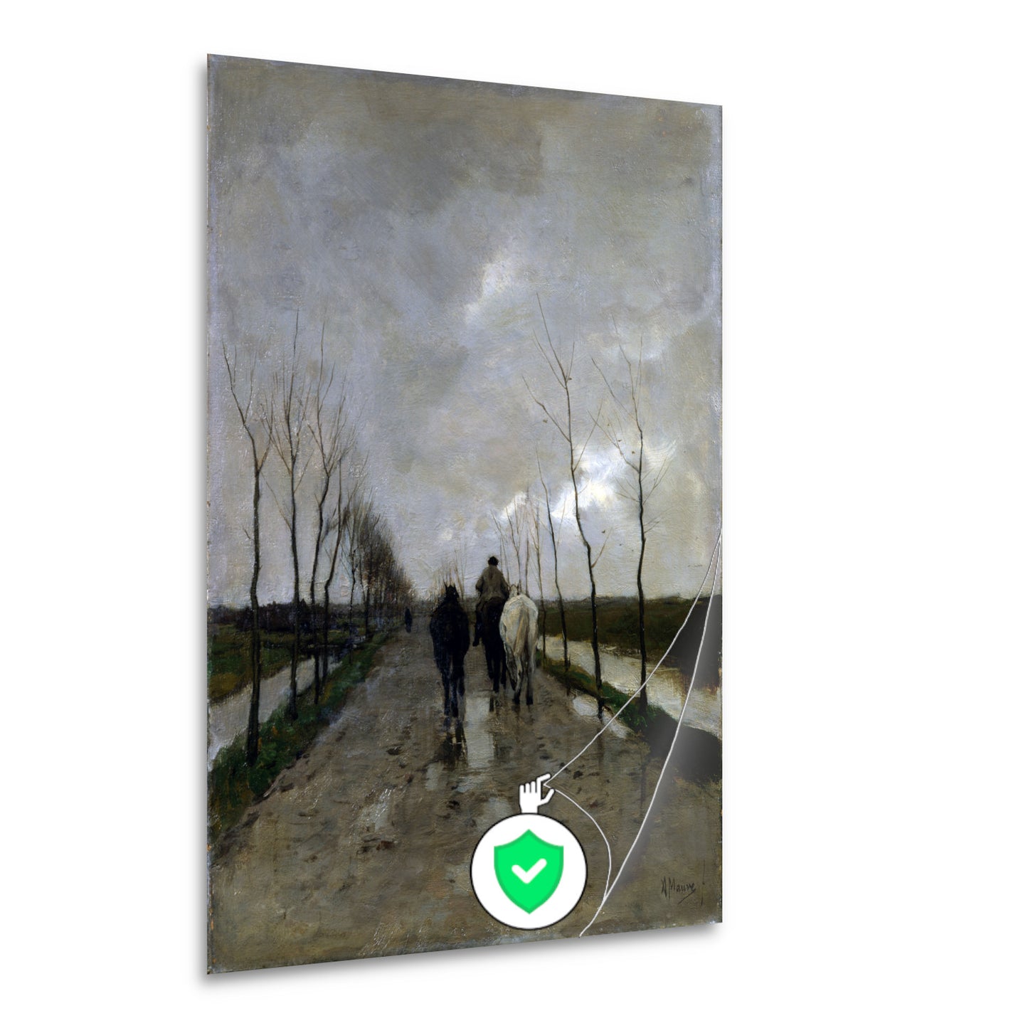 Langs de waterkant - Anton Mauve poster