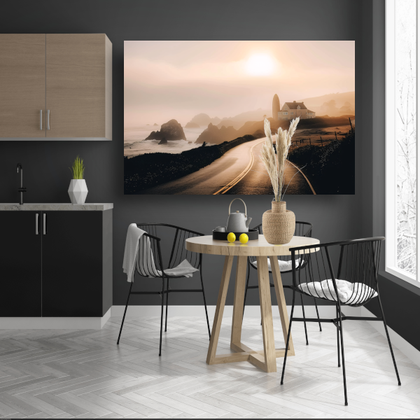 Impressionistisch droomhuis canvas