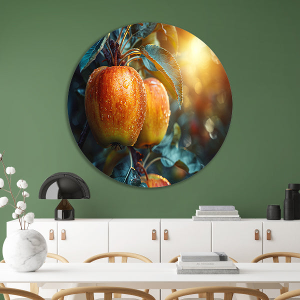 Stilleven met appels van Van Gogh forex muurcirkel