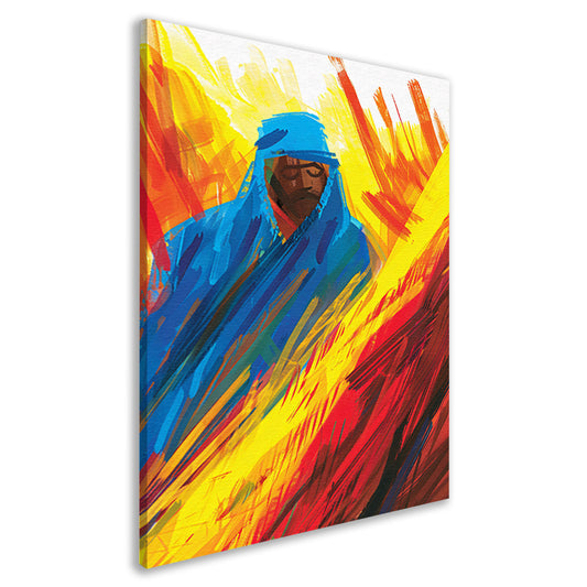 Abstracte Expressie van de Vurige Ziel canvas