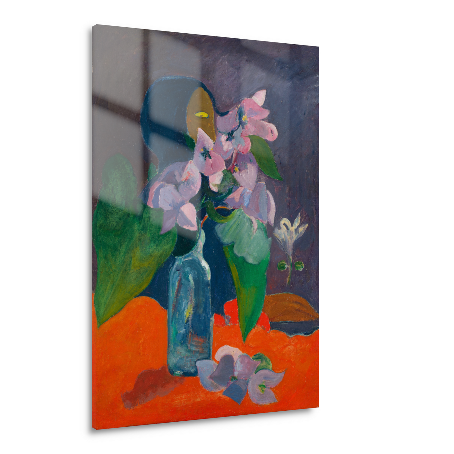 Stilleven met bloemen en idool - Paul Gauguin Acrylglas