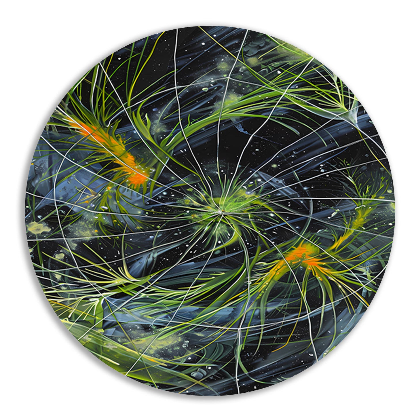 Abstracte Explosie van Kleur en Licht forex muurcirkel