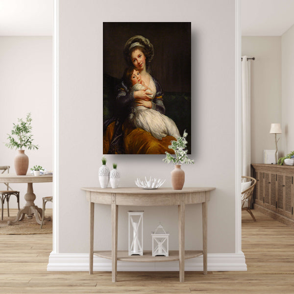 Zelfportret met haar dochter - Élisabeth Louise Vigée Le Brun poster