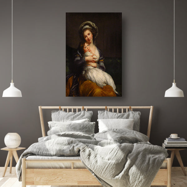 Zelfportret met haar dochter - Élisabeth Louise Vigée Le Brun poster
