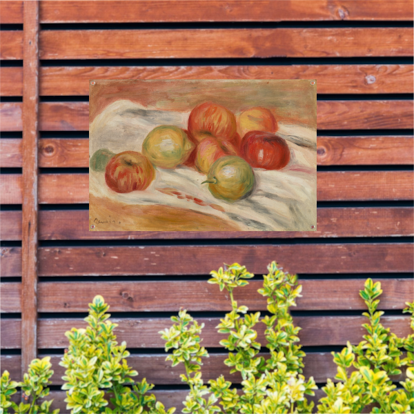 Appels en citroenen op een doek - Pierre-Auguste Renoir tuinposter