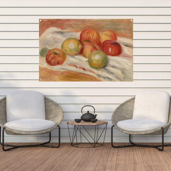 Appels en citroenen op een doek - Pierre-Auguste Renoir tuinposter