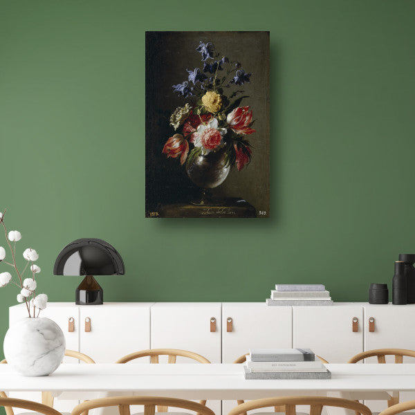 Vaas met bloemen - Juan de Arellano poster