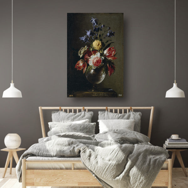 Vaas met bloemen - Juan de Arellano poster