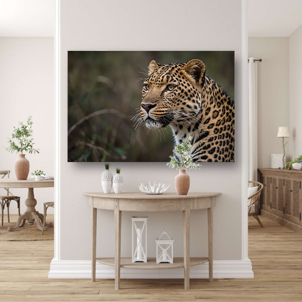 Prachtige close-up van een wilde luipaard poster