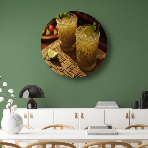 Minimalistische Stilleven met Drankjes forex muurcirkel