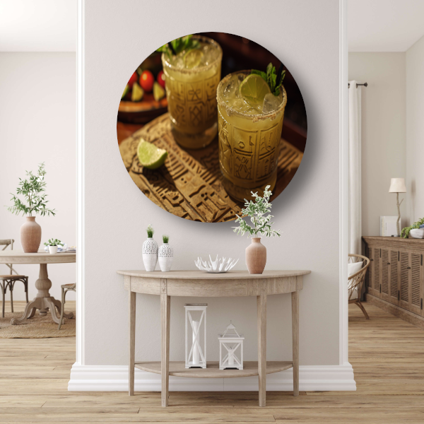Minimalistische Stilleven met Drankjes forex muurcirkel