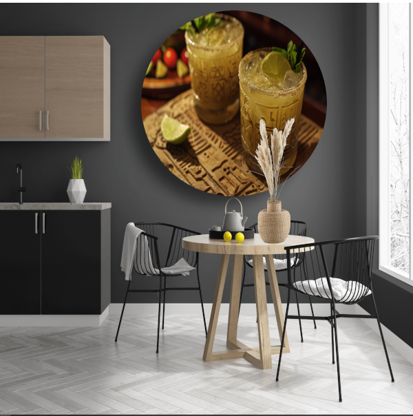 Minimalistische Stilleven met Drankjes forex muurcirkel