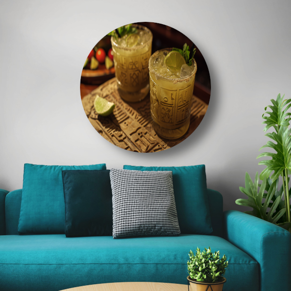 Minimalistische Stilleven met Drankjes forex muurcirkel