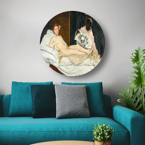 Olympia - Édouard Manet forex muurcirkel