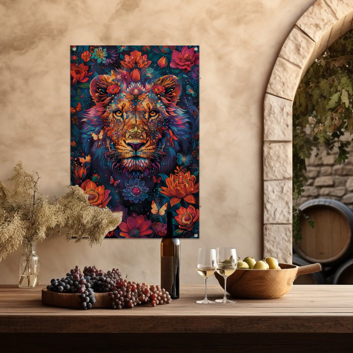 Zonnebloemen à la Van Gogh tuinposter