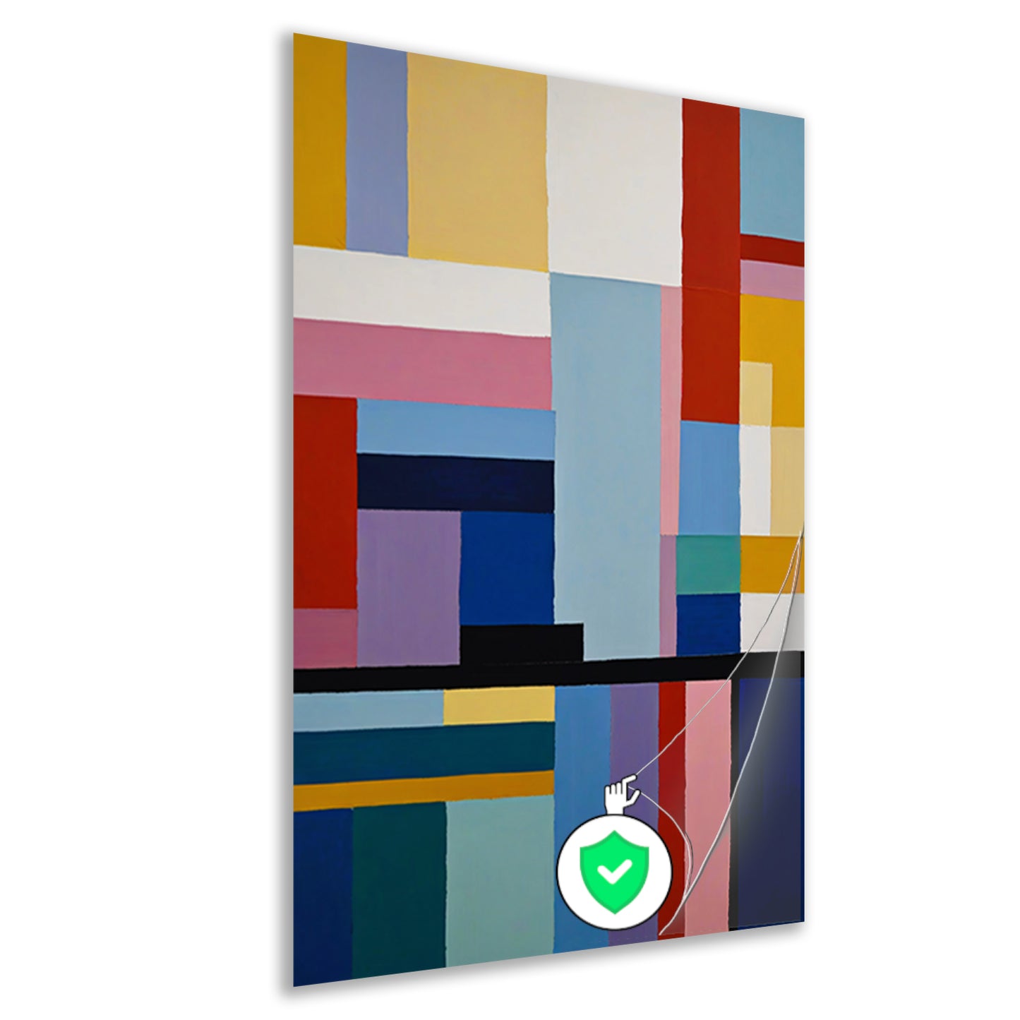 Abstracte Dans van Geometrie en Kleur poster