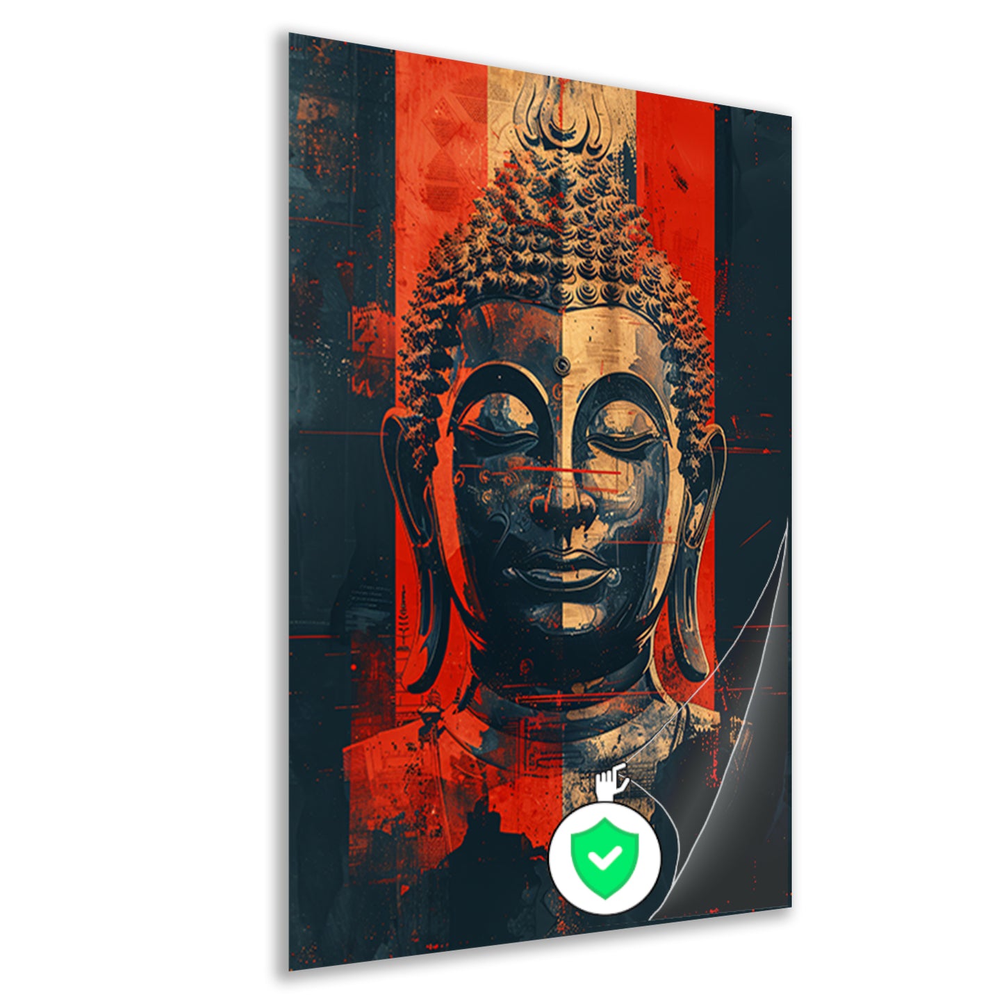 Modern Digitale Boeddha Kunst poster