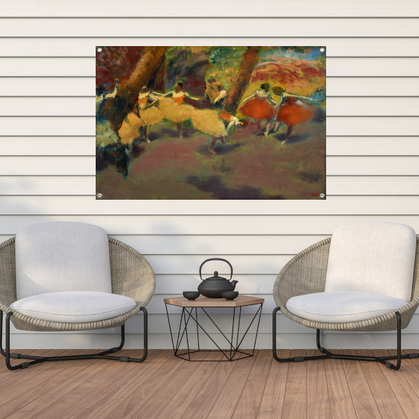 Vóór de voorstelling - Edgar Degas tuinposter