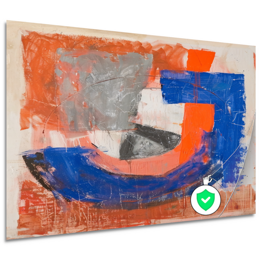 Abstracte Letter J poster