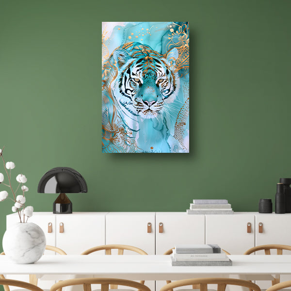 Abstracte tijger in art nouveau ontwerp acrylglas