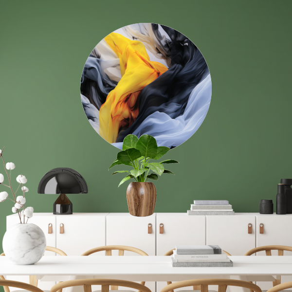 Wervelwind van Kleur en Emotie forex muurcirkel
