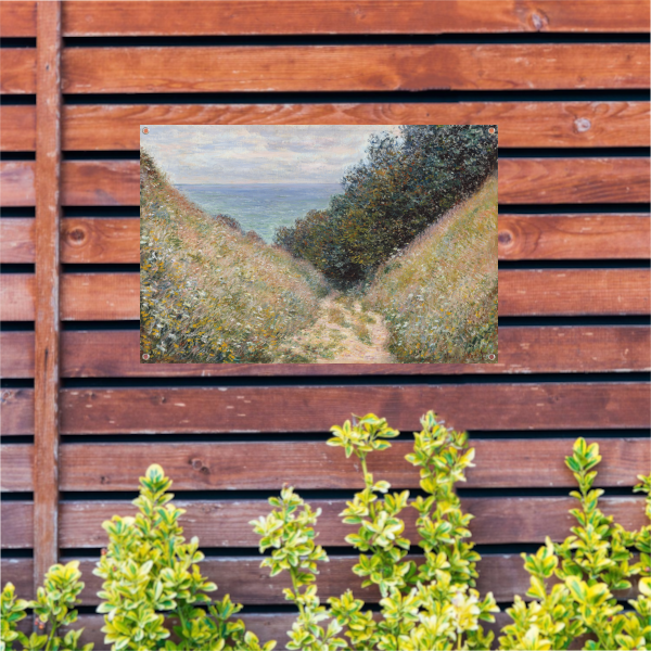 Weg bij La Cavée, Pourville - Claude Monet tuinposter