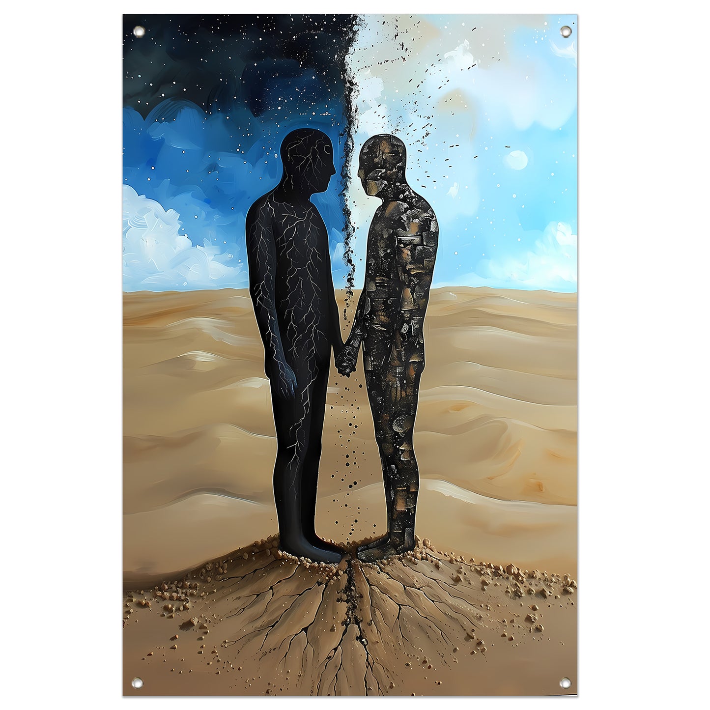 Samensmelting van Hemel en Aarde tuinposter