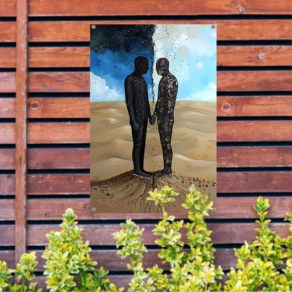 Samensmelting van Hemel en Aarde tuinposter