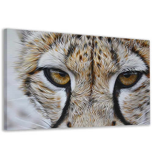 Intense close-up van een luipaard canvas