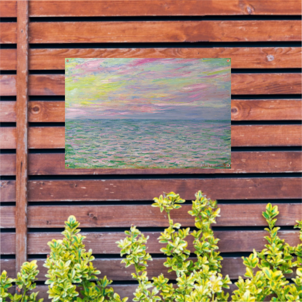 Zonsondergang op zee, bij Pourville - Claude Monet tuinposter