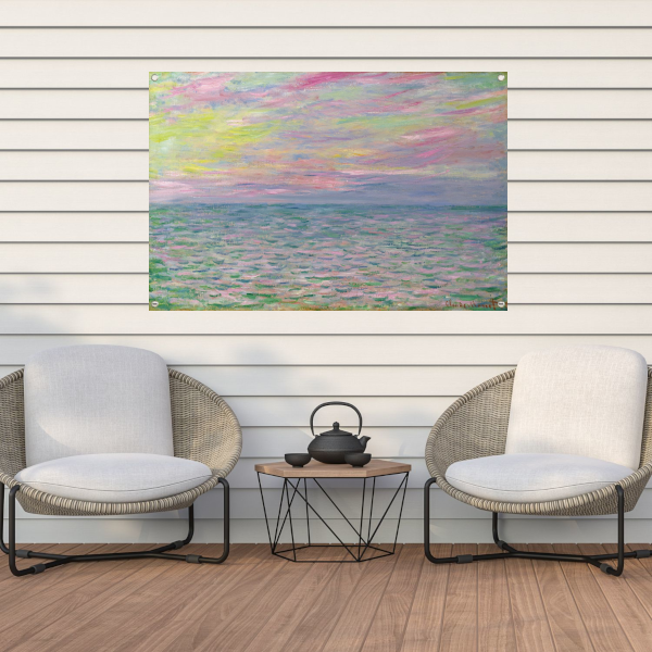 Zonsondergang op zee, bij Pourville - Claude Monet tuinposter