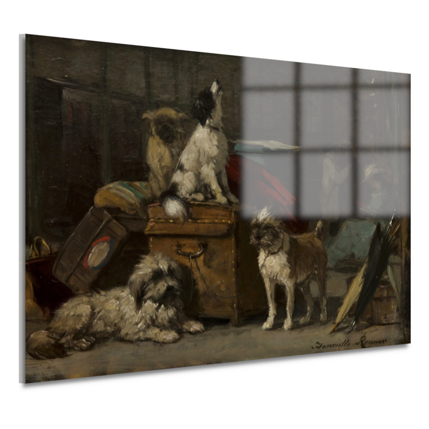 Op het platform - Henriëtte Ronner acrylglas