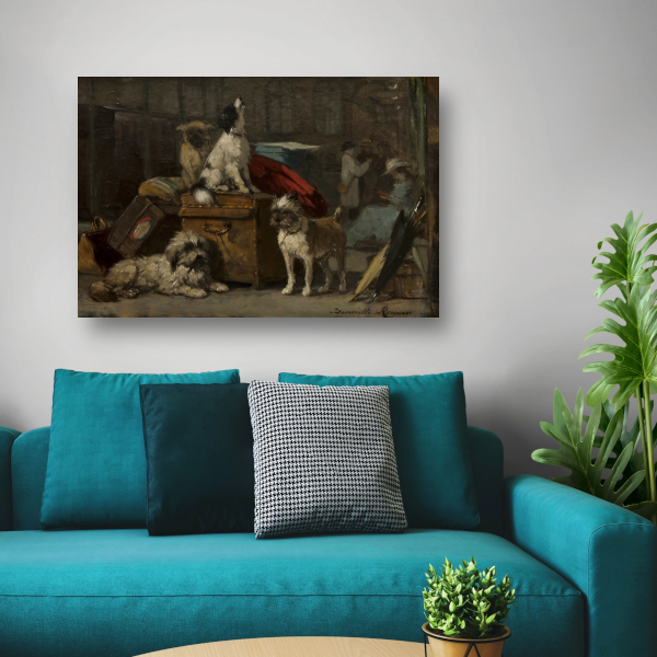 Op het platform - Henriëtte Ronner poster