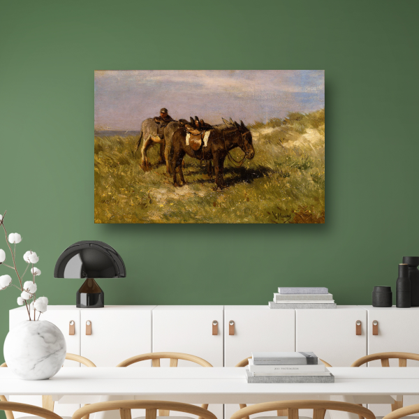 Strandezels te Katwijk - Anton Mauve acrylglas