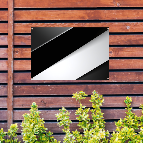 Contrast van Zwart en Wit tuinposter