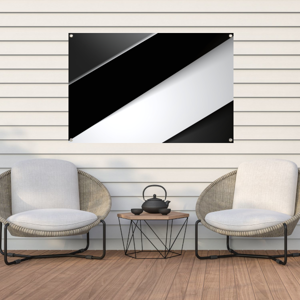 Contrast van Zwart en Wit tuinposter