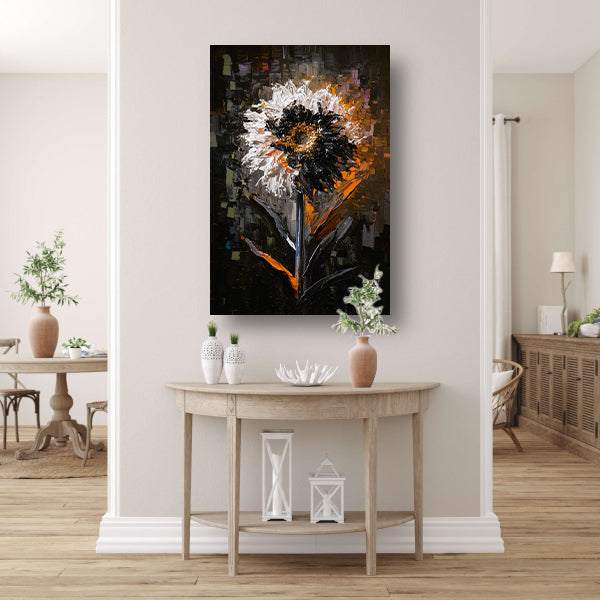 Expressieve Bloem in Abstracte Stijl acrylglas