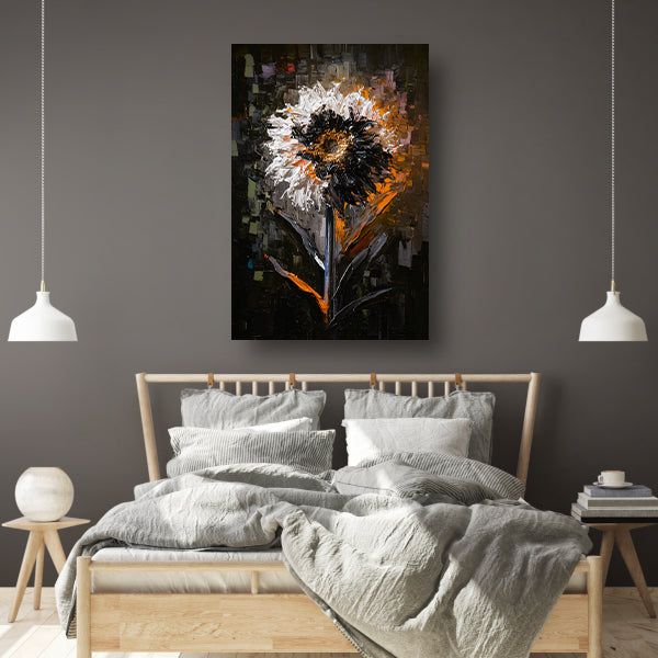 Expressieve Bloem in Abstracte Stijl acrylglas