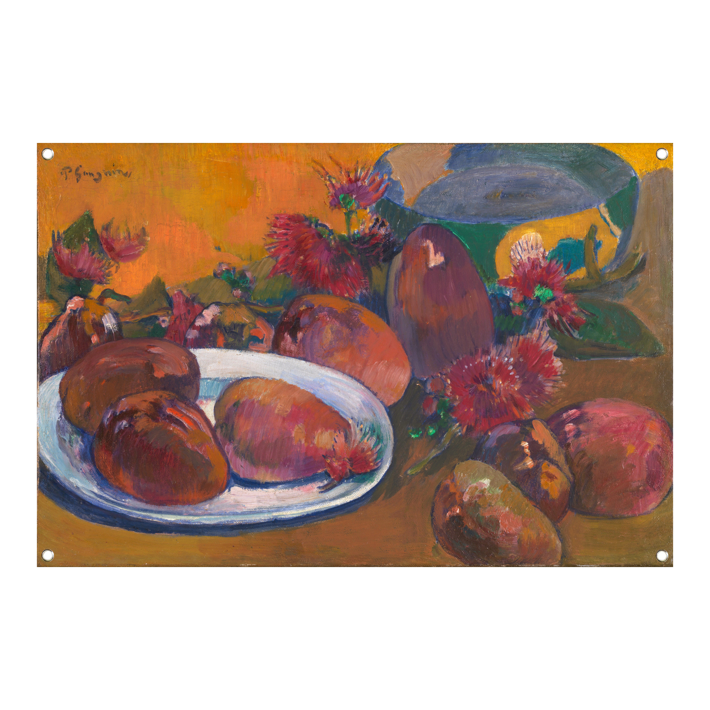Stilleven met mangos - Paul Gauguin tuinposter