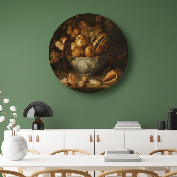 Stilleven van fruit - Balthasar van der Ast forex muurcirkel