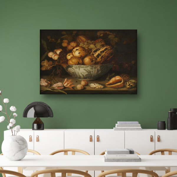Stilleven van fruit - Balthasar van der Ast poster