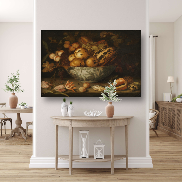 Stilleven van fruit - Balthasar van der Ast poster